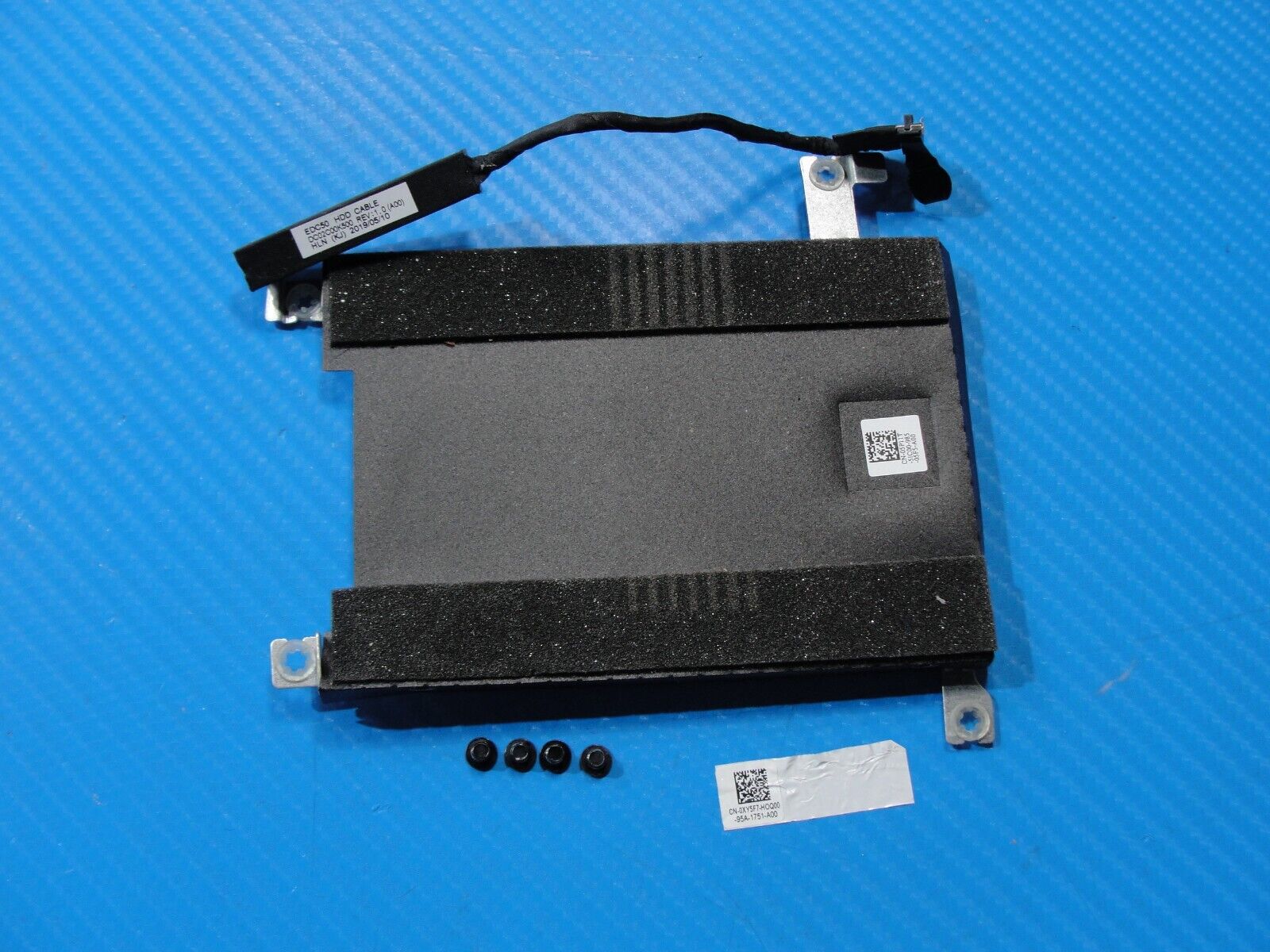 Dell Latitude 15.6” 5500 HDD Hard Drive Caddy w/Connector & Screws 5P11T XY5FY