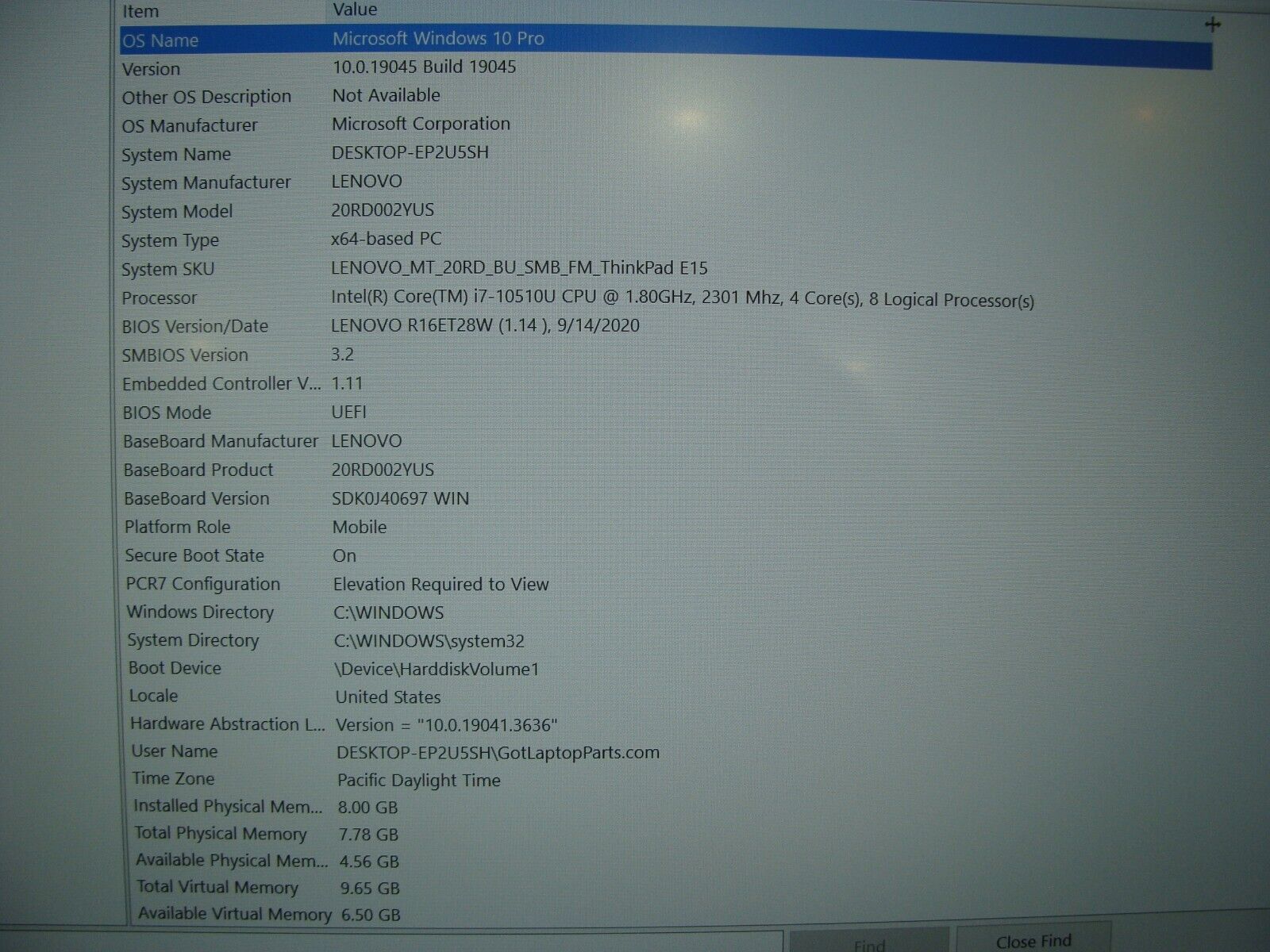 Lenovo ThinkPad E15 15.6