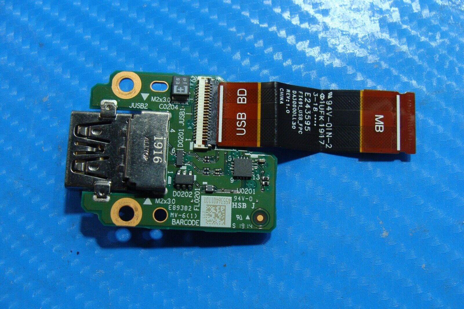 Lenovo ThinkPad 14” T490s Genuine Laptop USB Port Board w/Cable NS-B892