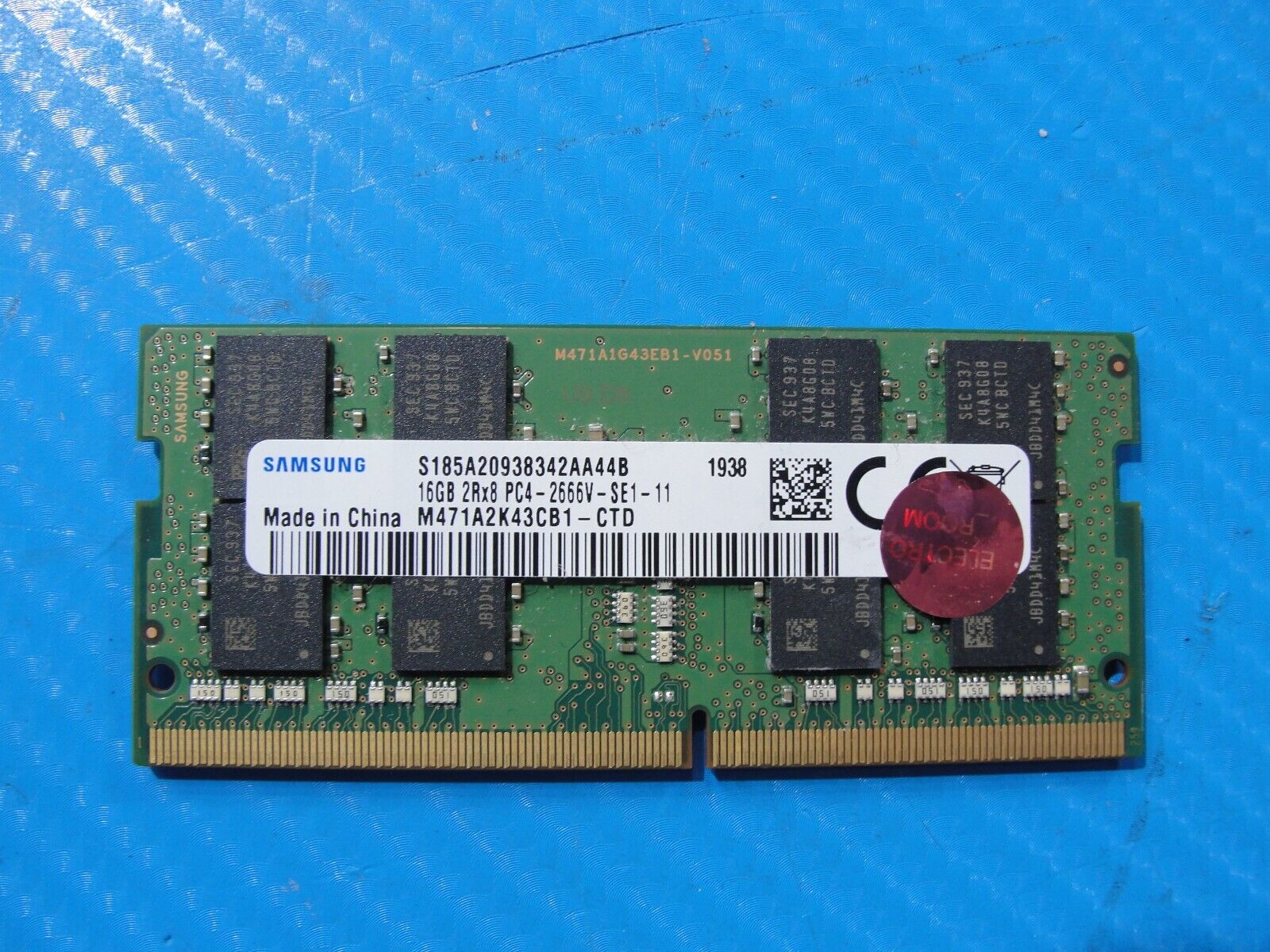 HP 840 G6 Samsung 16GB 2Rx8 PC4-2666V Memory RAM SO-DIMM M471A2K43CB1-CTD