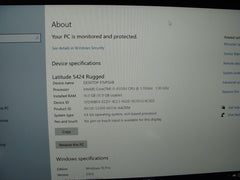 LOT 2 Dell Latitude 5424 Rugged 14" i5-8350U 1.70GHZ 16GB RAM 256GB SSD Win10pro