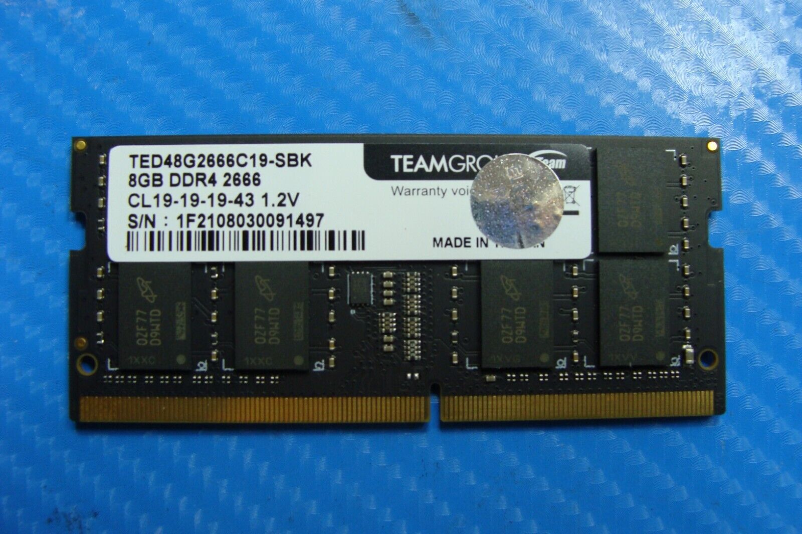 $28.99 | Dell G3 15 3579 Teamgroup 8Gb DDR4-2666 Memory RAM SODIMM ted48g2666c19-sbk