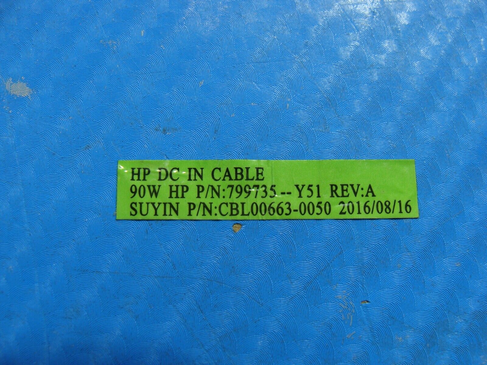 HP Pavilion 15.6” 15-au123cl Genuine Laptop DC IN Power Jack w/Cable 799735-Y51