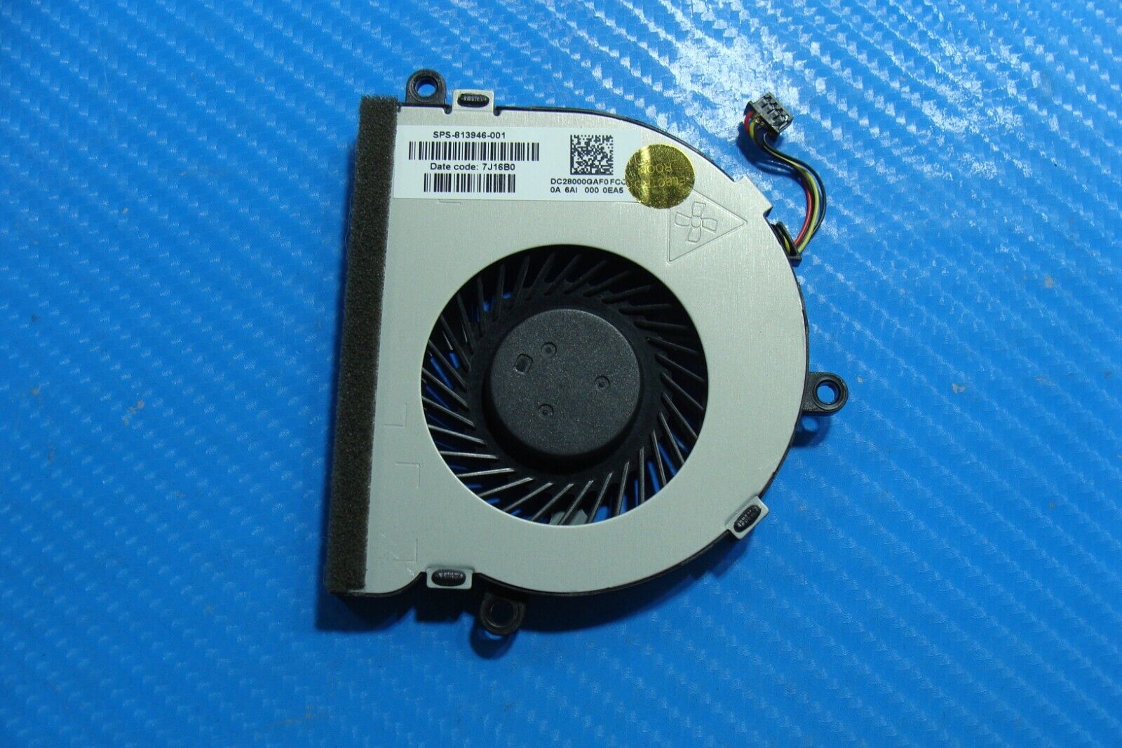 HP 15.6” 15-ba113cl Genuine Laptop CPU Cooling Fan 813946-001 DC28000GAF0