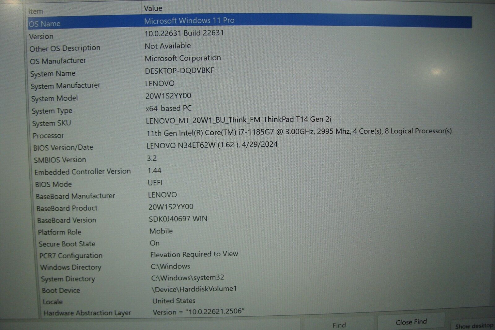 Lenovo ThinkPad T14 Gen 2i 14