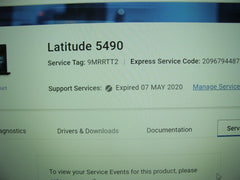 Dell Latitude 5490 14" FHD i5-7300U 2.6 GHz 16GB 256 GB Powerful Battery +Charge