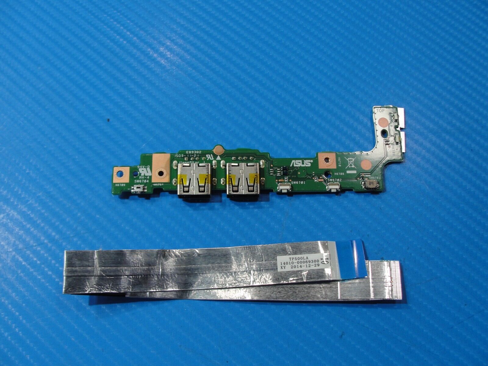 Asus Flip 15.6” TP500LA-EB31T USB IO Power Button Board w/Cables 60NB05R0-IO1030