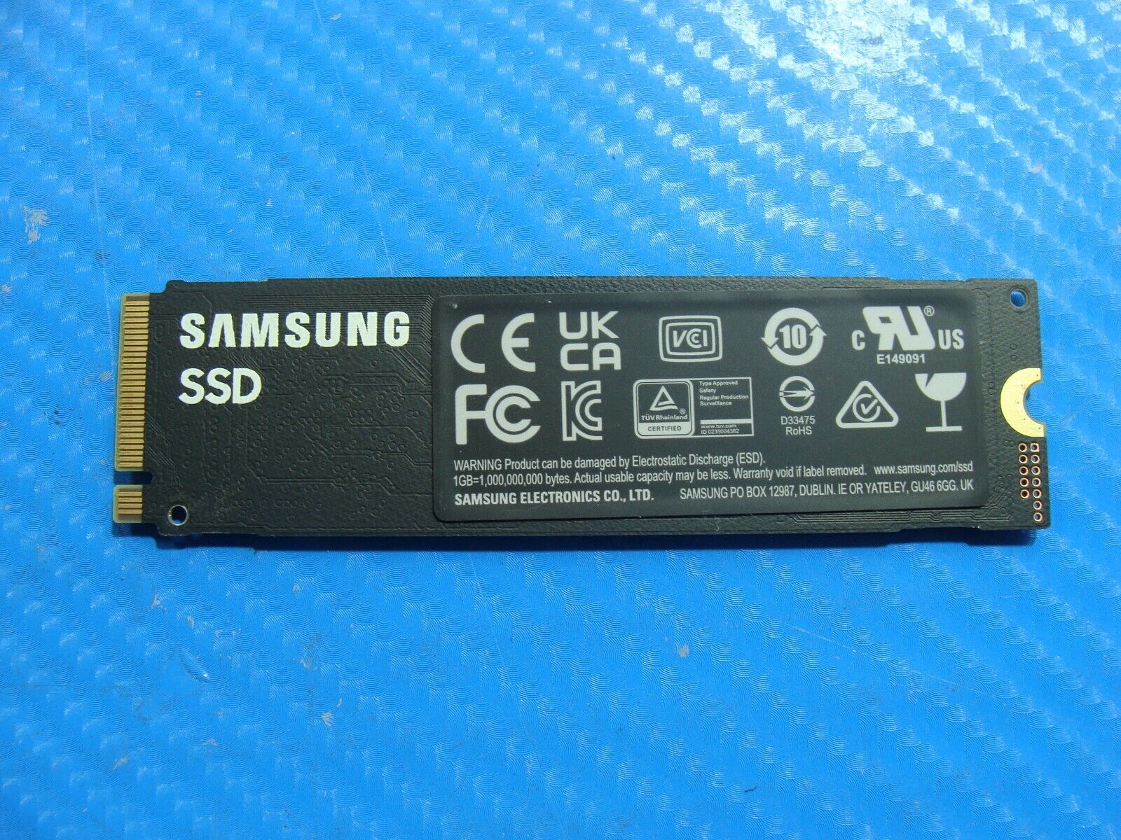 Dell 15 9550 Samsung 1TB NVMe M.2 SSD Solid State Drive MZ-V8V1T0 MZVLQ1T0HBLB