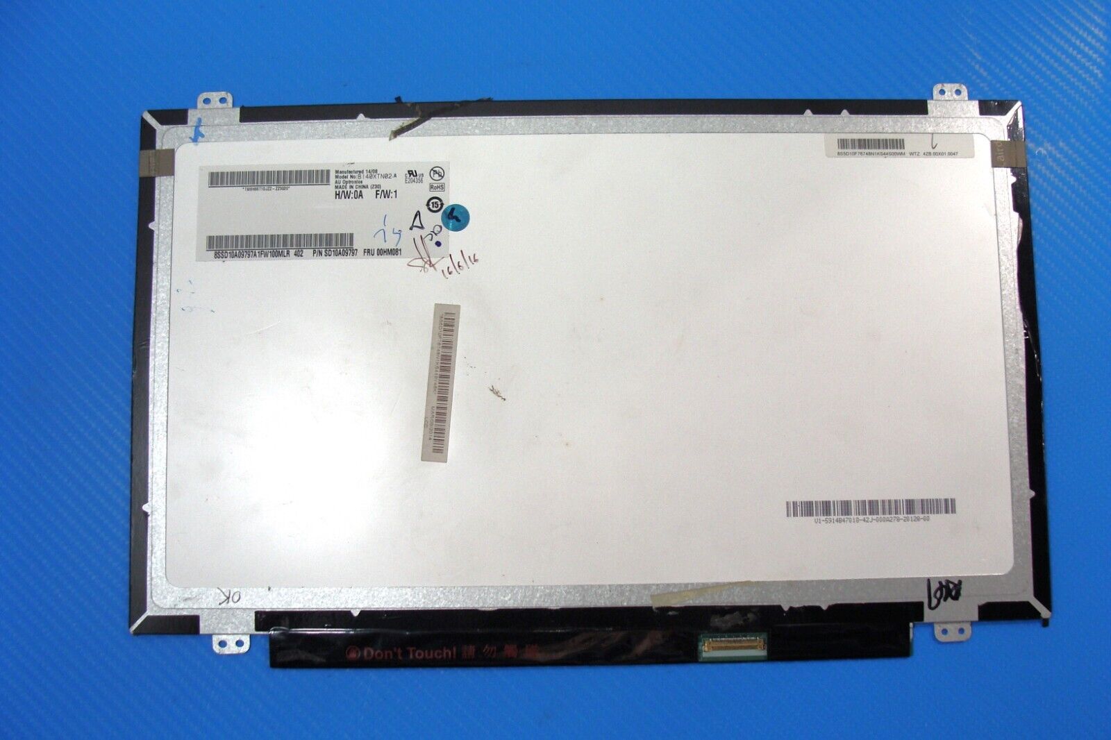 Dell Inspiron 14” 7437 OEM Laptop AU Optronics FHD LCD Touch Screen B140XTN02.A