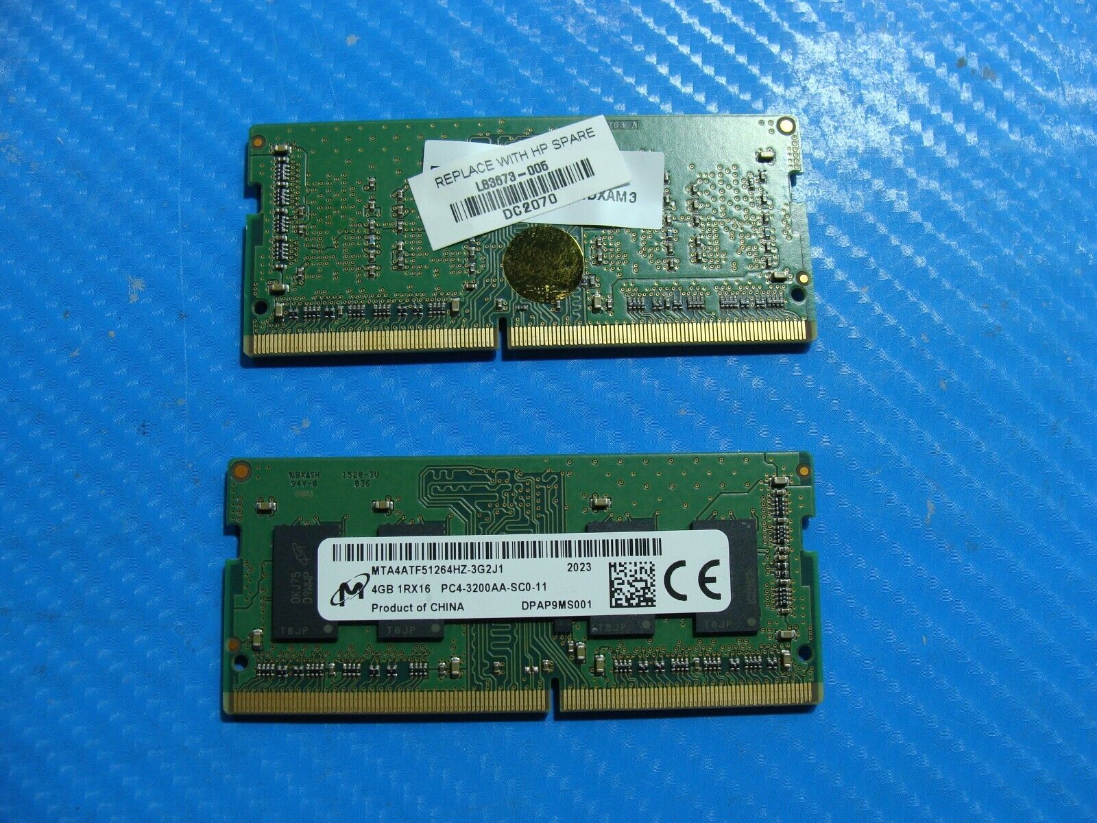 HP 16-a0032dx Micron 8GB (2x4GB) 1Rx16Memory RAM SO-DIMM MTA4ATF51264HZ-3G2J1