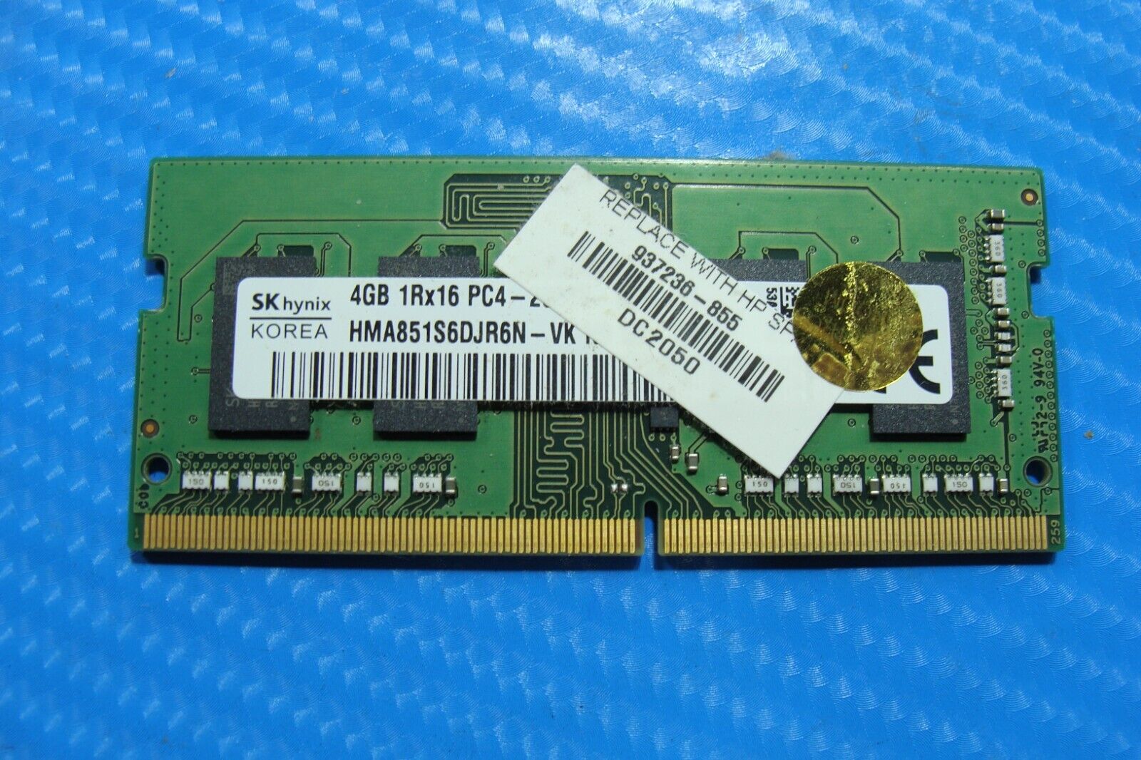 HP 15-dy1043dx SK Hynix 4GB 1Rx16 PC4-2666V SO-DIMM Memory RAM HMA851S6DJR6N-VK