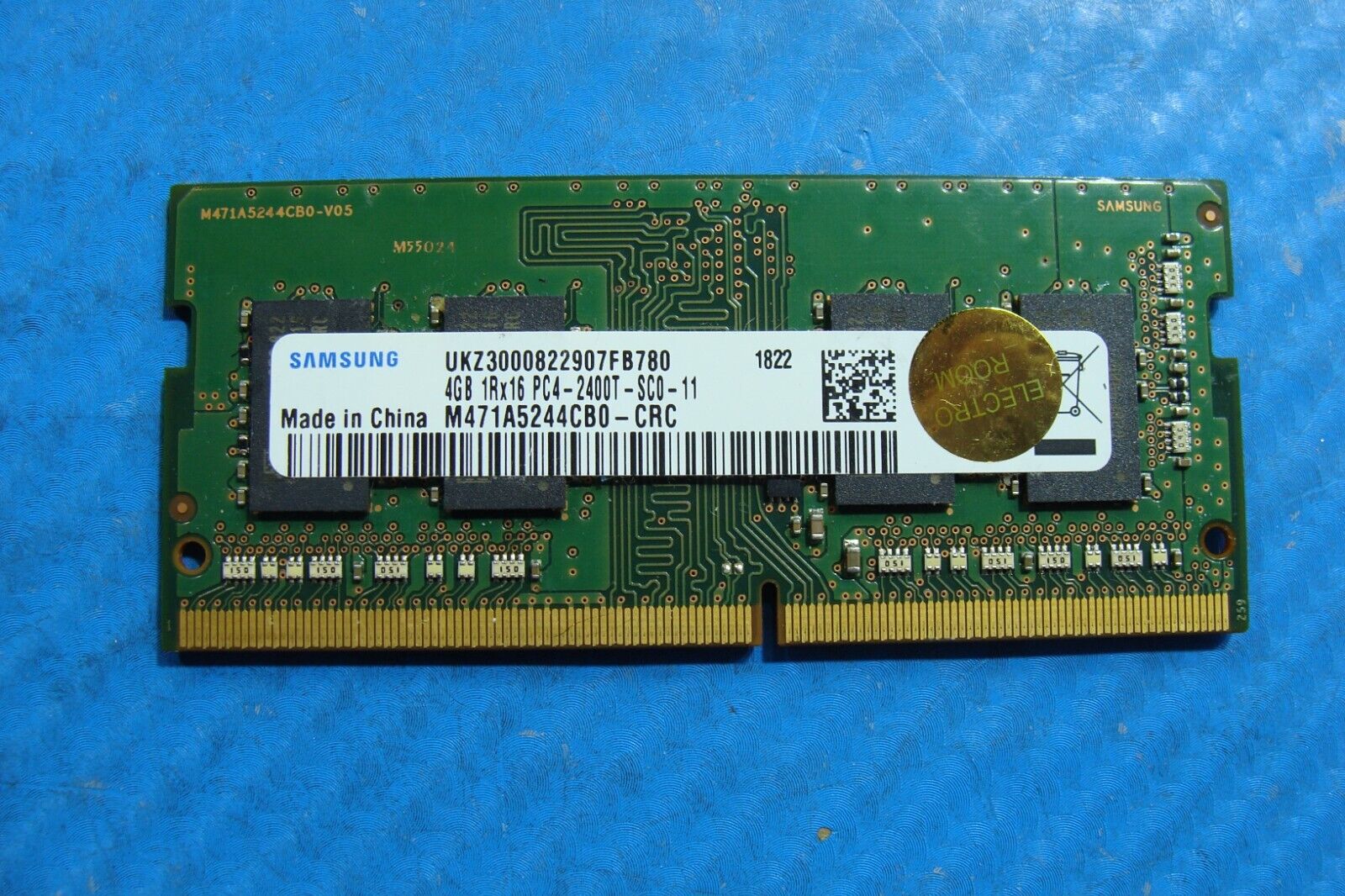 MSI GF65 Samsung 4GB 1Rx16 PC4-2400T Memory RAM SO-DIMM M471A5244CB0-CRC