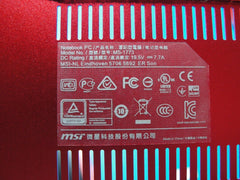 MSI GS70 Stealth Pro 2QE 17.3" Bottom Case Base Cover Red 772D612Y77