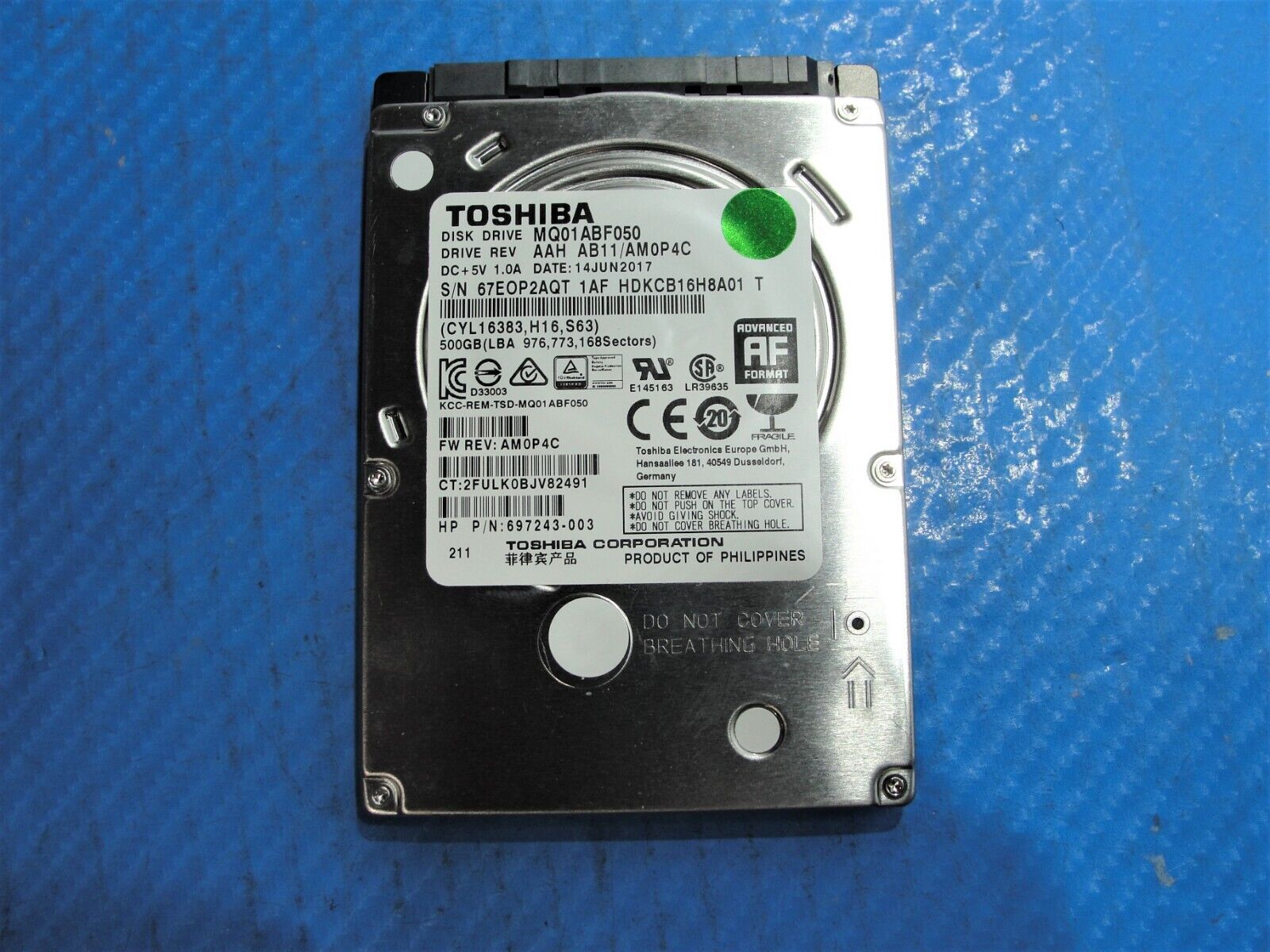 HP 15-f387wm Toshiba SATA 2.5