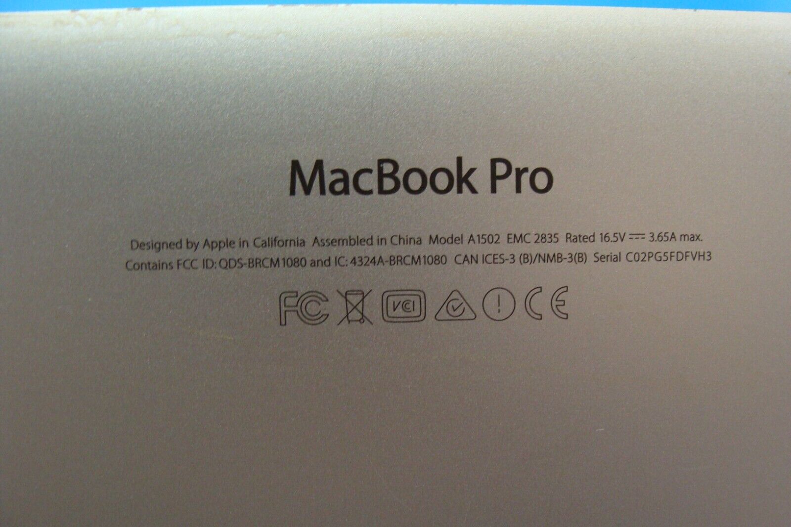 MacBook Pro A1502 13