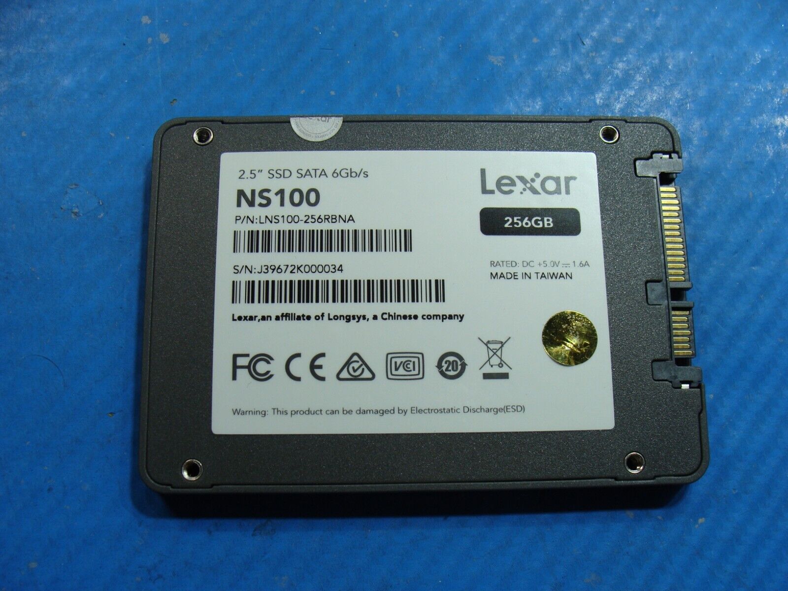 Dell G3 3579 Lexar NS100 256GB 2.5