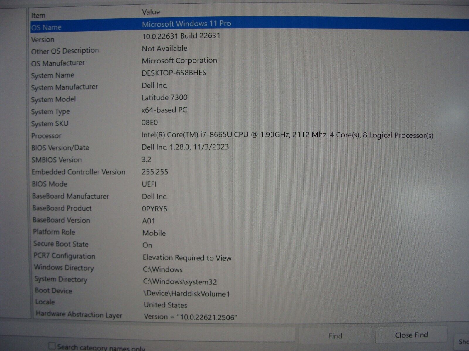 Dell Latitude 7300 13.3