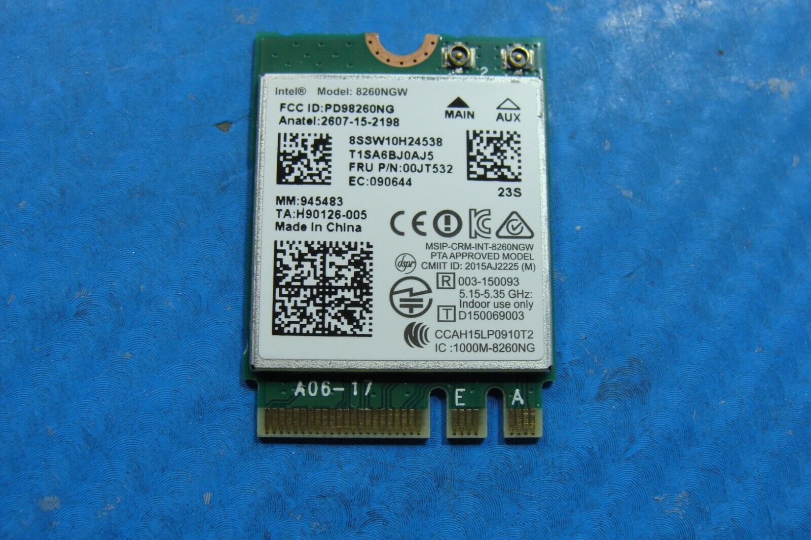 Lenovo ThinkPad 15.6” X1 Carbon 4th Gen OEM Wireless WiFi Card 8260NGW 00JT532