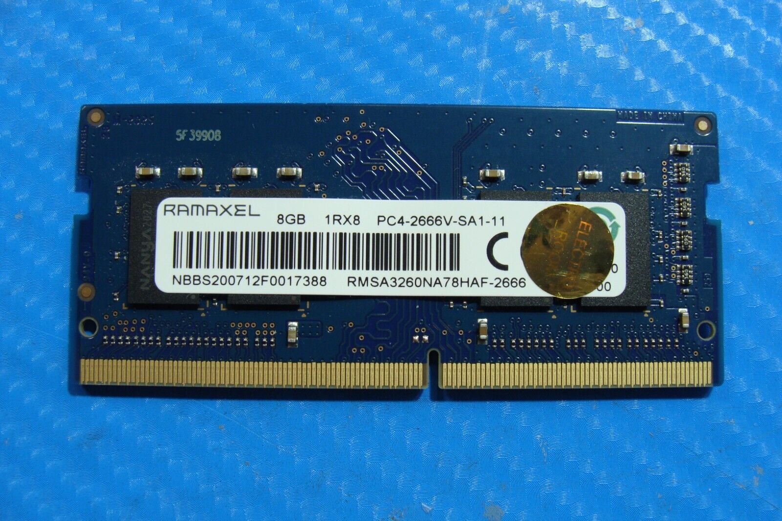 HP 15-cs3073cl Ramaxel 8GB PC4-2666V Memory RAM SO-DIMM RMSA3260NA78HAF-2666