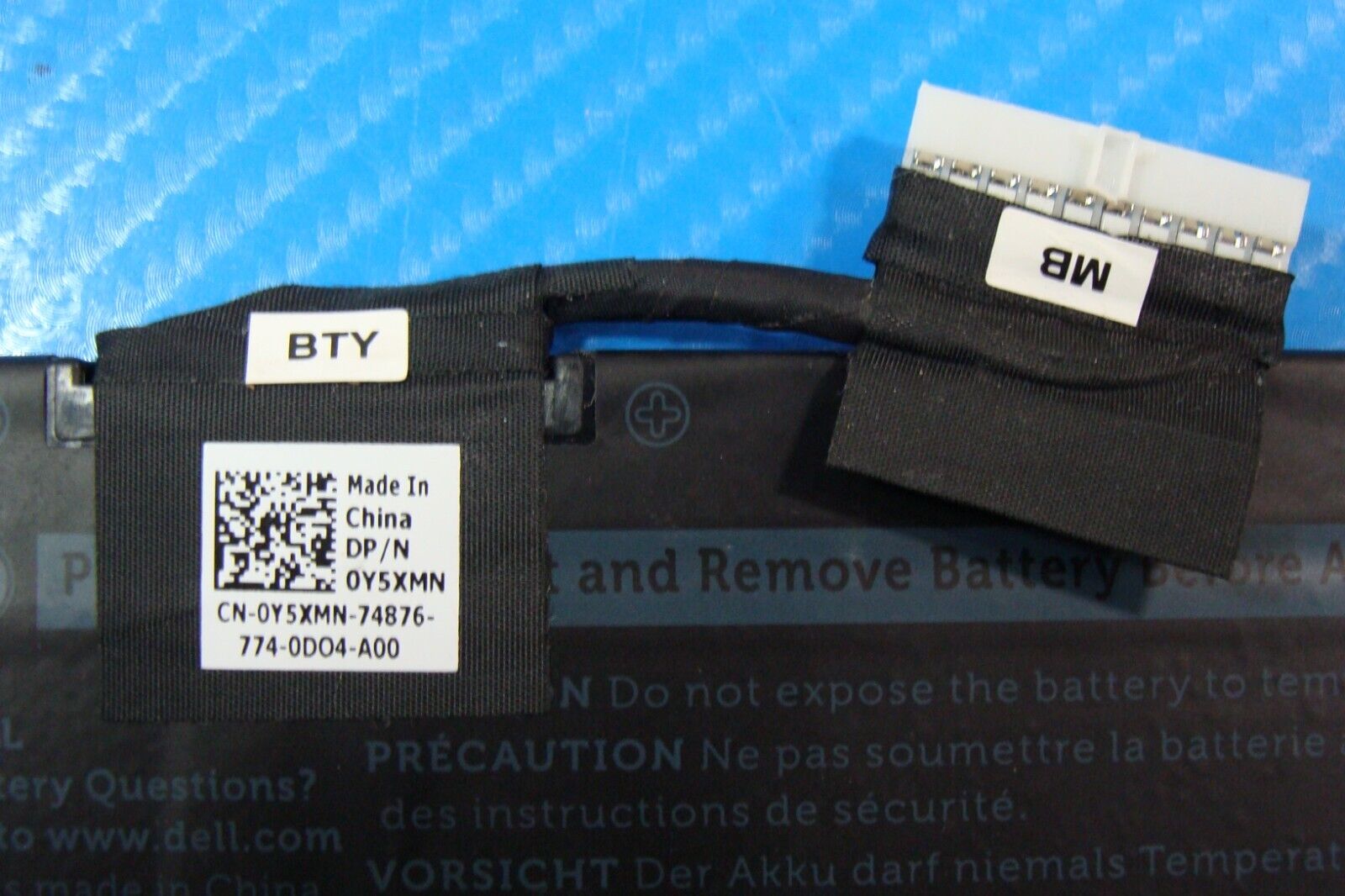 Dell Inspiron 13.3” 13 7373 2-in-1 OEM Battery 11.4V 38Wh 3166mAh F62G0 RPJC3