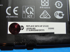 HP Pavilion 14m-dw0023dx 14" Battery 11.55V 43.3Wh 3560mAh PV03XL L83393-005 85%