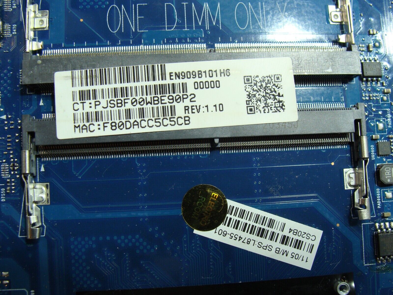 HP 17.3” 17z-ca200 OEM AMD Athlon Silver 3050U 2.3GHz Motherboard L87455-601
