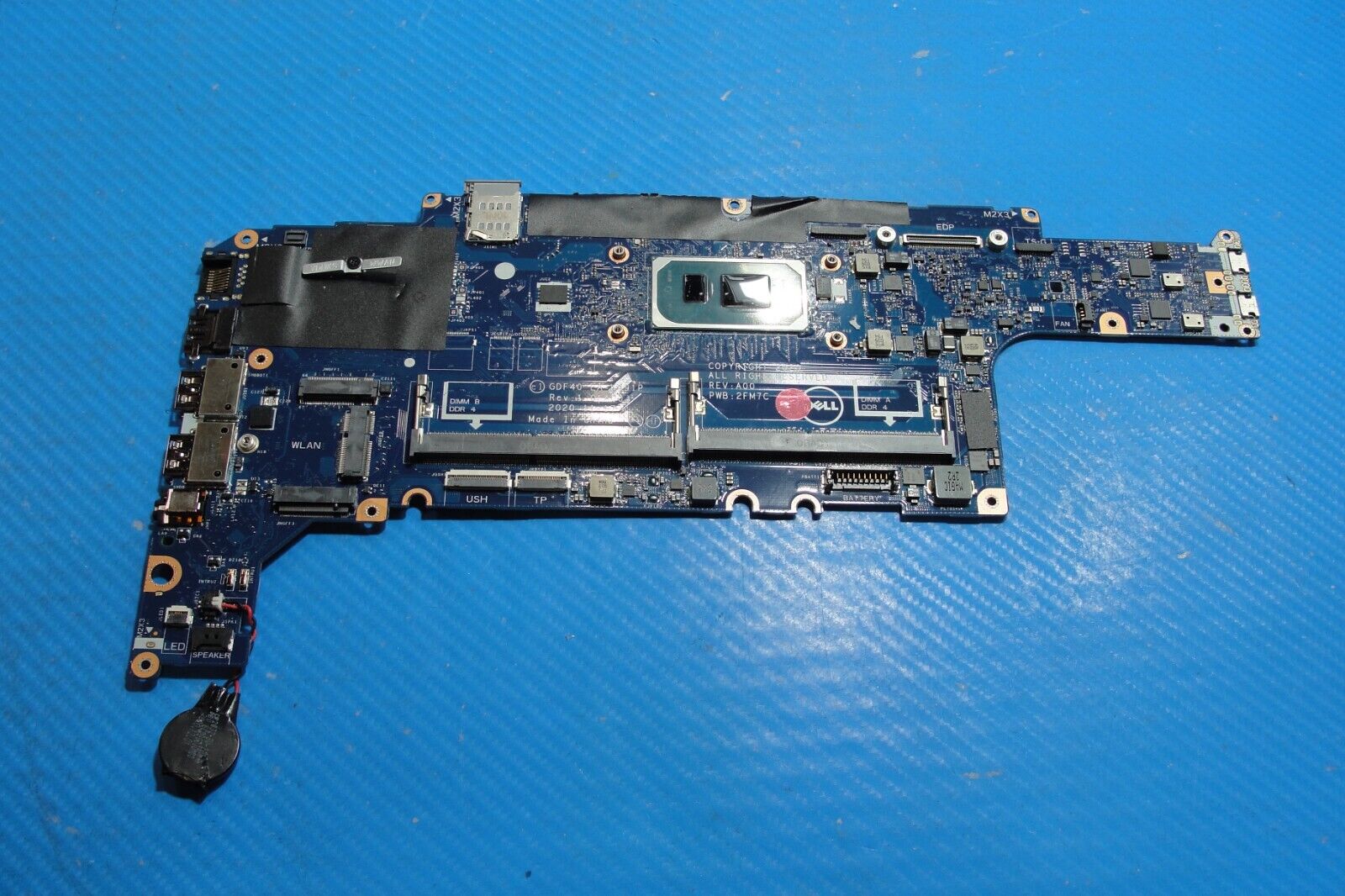 Dell Latitude 14” 5420 OEM Intel i5-1135G7 2.4GHz Motherboard 01X1F5 LA-K491P