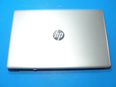 HP 17.3" 17-by3053cl Genuine Laptop LCD Back Cover w/Front Bezel & Hinges Silver