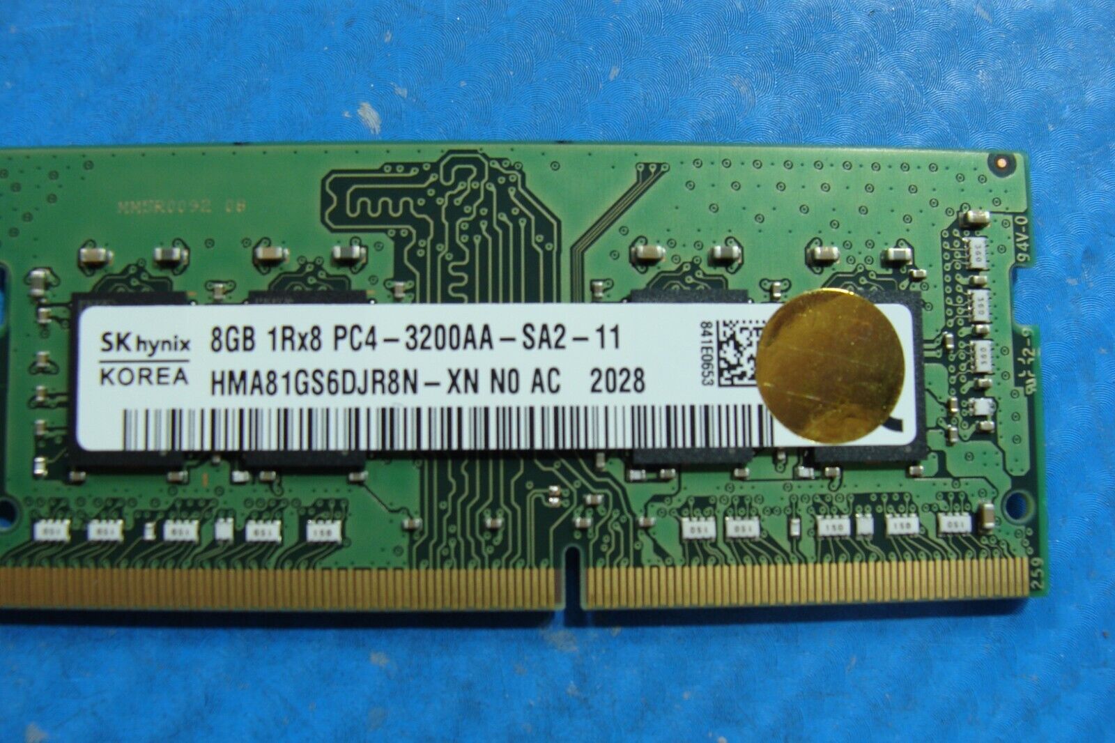 Dell 5401 SK Hynix 8GB 1Rx8 PC4-3200AA Memory RAM SO-DIMM HMA81GS6DJR8N-XN