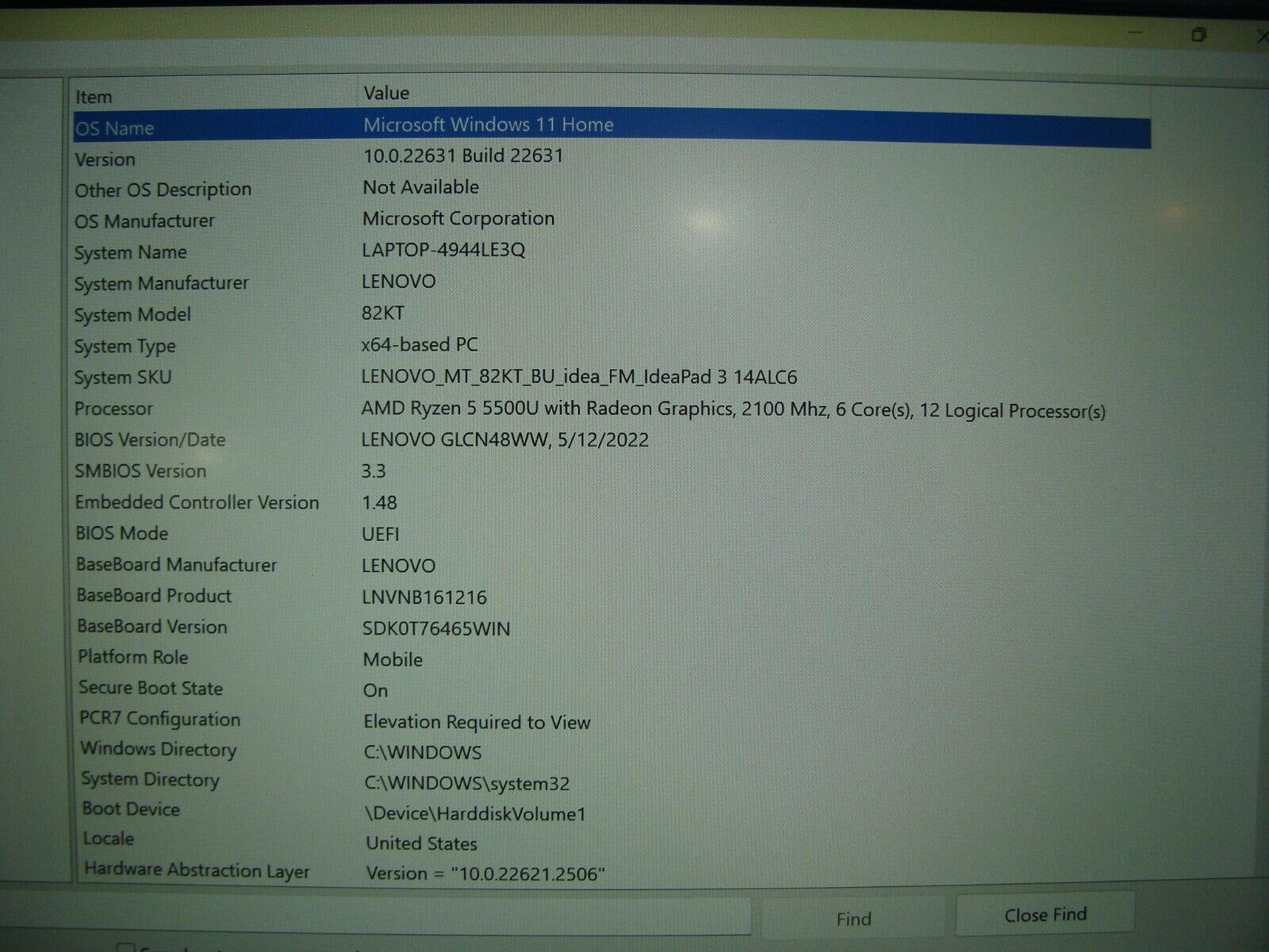 Lenovo IdeaPad 3-14ALC6 14