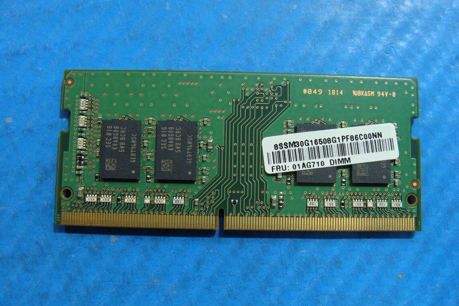 Lenovo P51 Samsung 8GB 1Rx8 PC4-2400T Memory RAM SO-DIMM M471A1K43BB1-CRC