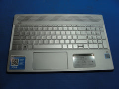 HP Pavilion 15-cs2079nr 15.6" OEM Palmrest w/Touchpad Keyboard L24753-001 Grd A