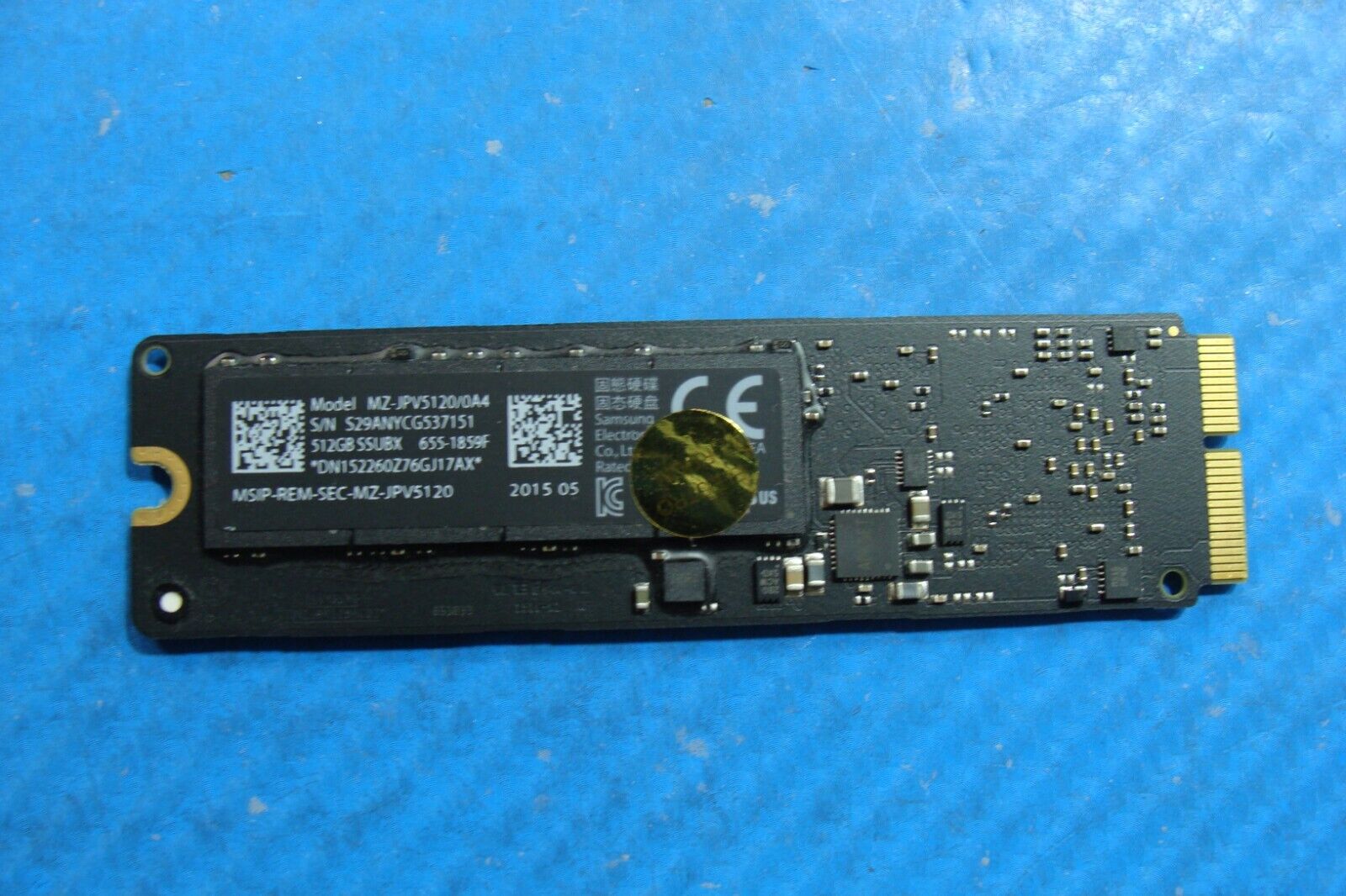 MacBook Pro A1398 Samsung 512GB SSD Solid State Drive MZ-JPV5120/0A4 661-02530