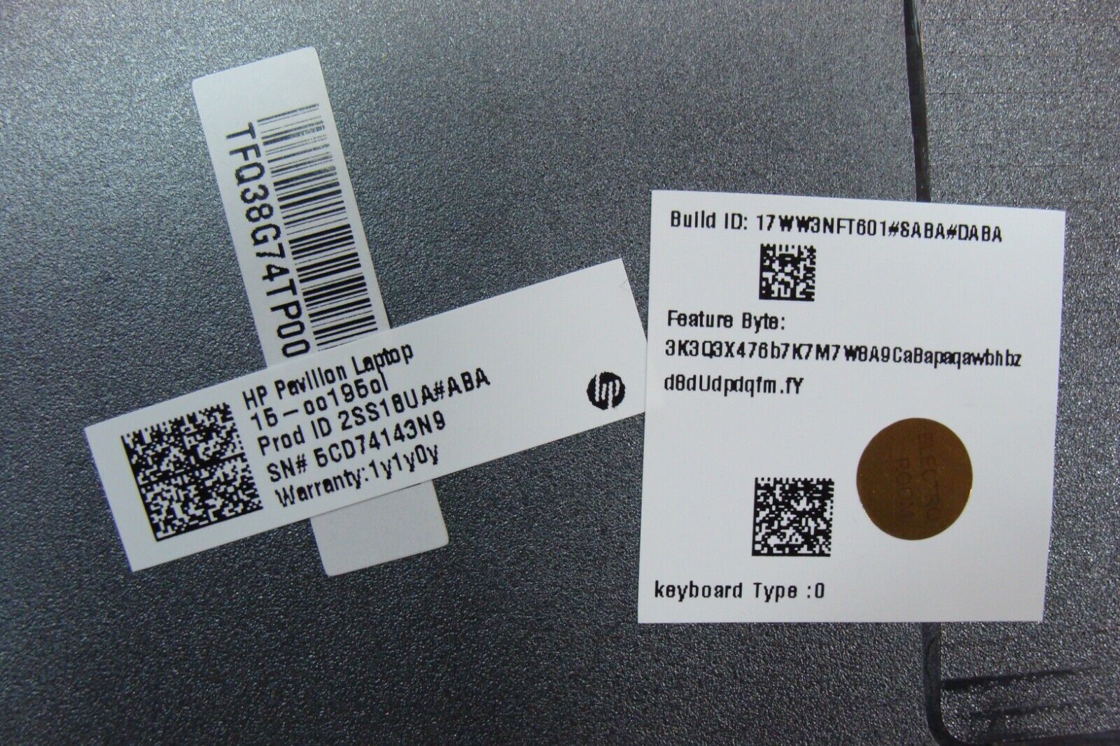 HP Pavilion 15-cc195cl 15.6