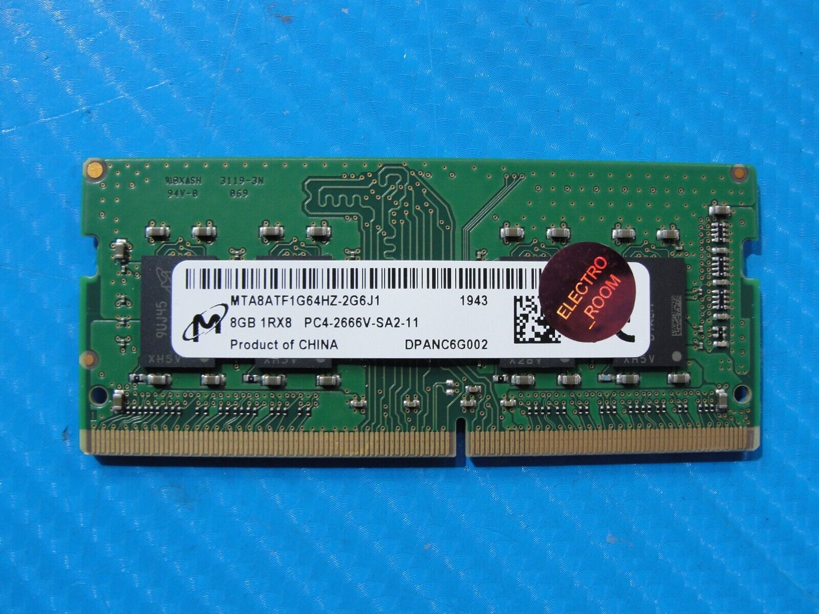 Dell 3540 Micron 8GB 1Rx8 PC4-2666V SO-DIMM Memory RAM MTA8ATF1G64HZ-2G6J1