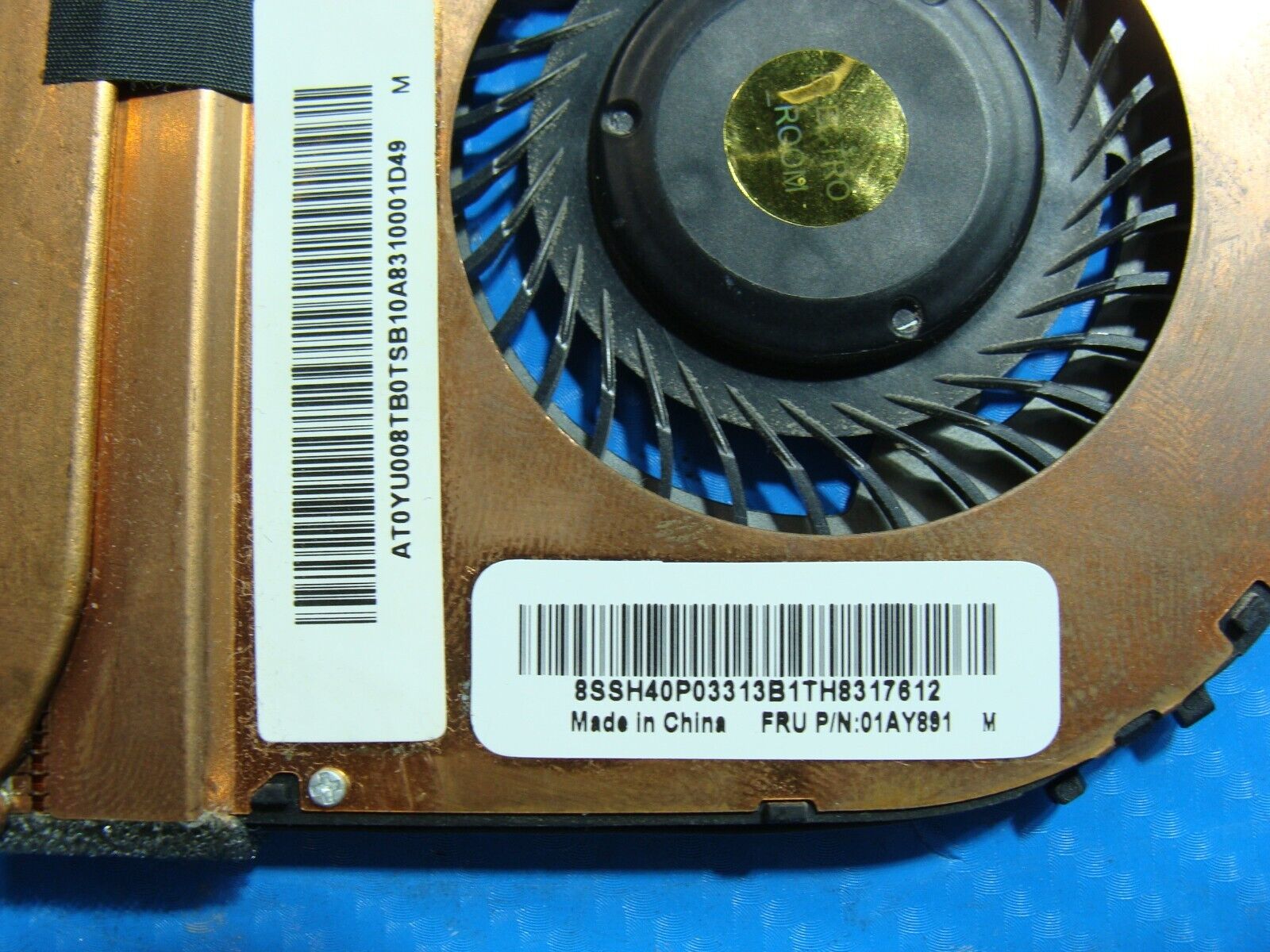 Lenovo ThinkPad 14” T470 OEM CPU Cooling Fan w/Heatsink 01AX920 AT12D002DT0