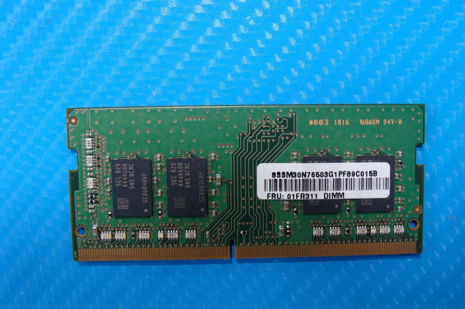 Lenovo E580 Samsung 4GB 1Rx8 PC4-2400T Memory RAM SO-DIMM M471A5143SB1-CRC