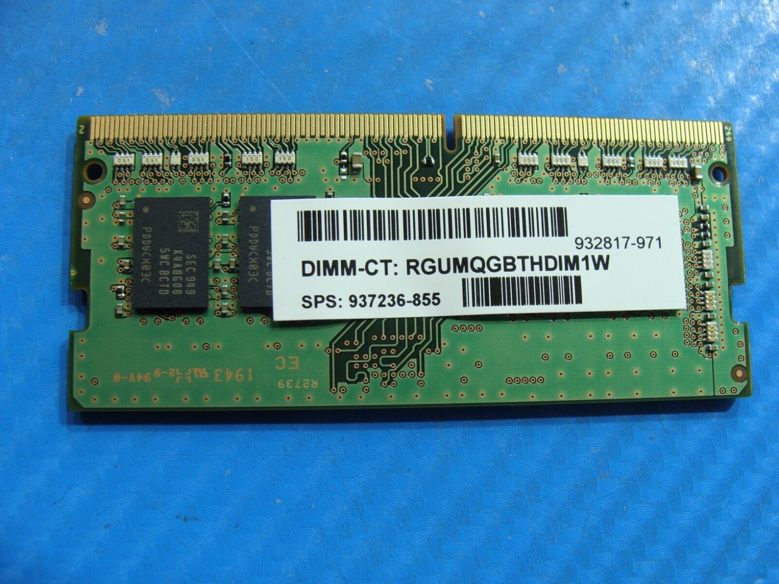 HP 15-dq0081nr Samsung 8GB 1Rx8 PC4-2666V Memory RAM SO-DIMM M471A1K43CB1-CTD