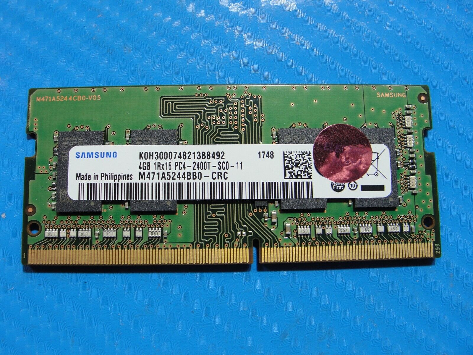 Lenovo T470 Samsung 4GB 1Rx16 PC4-2400T Memory RAM SO-DIMM M471A5244BB0-CRC