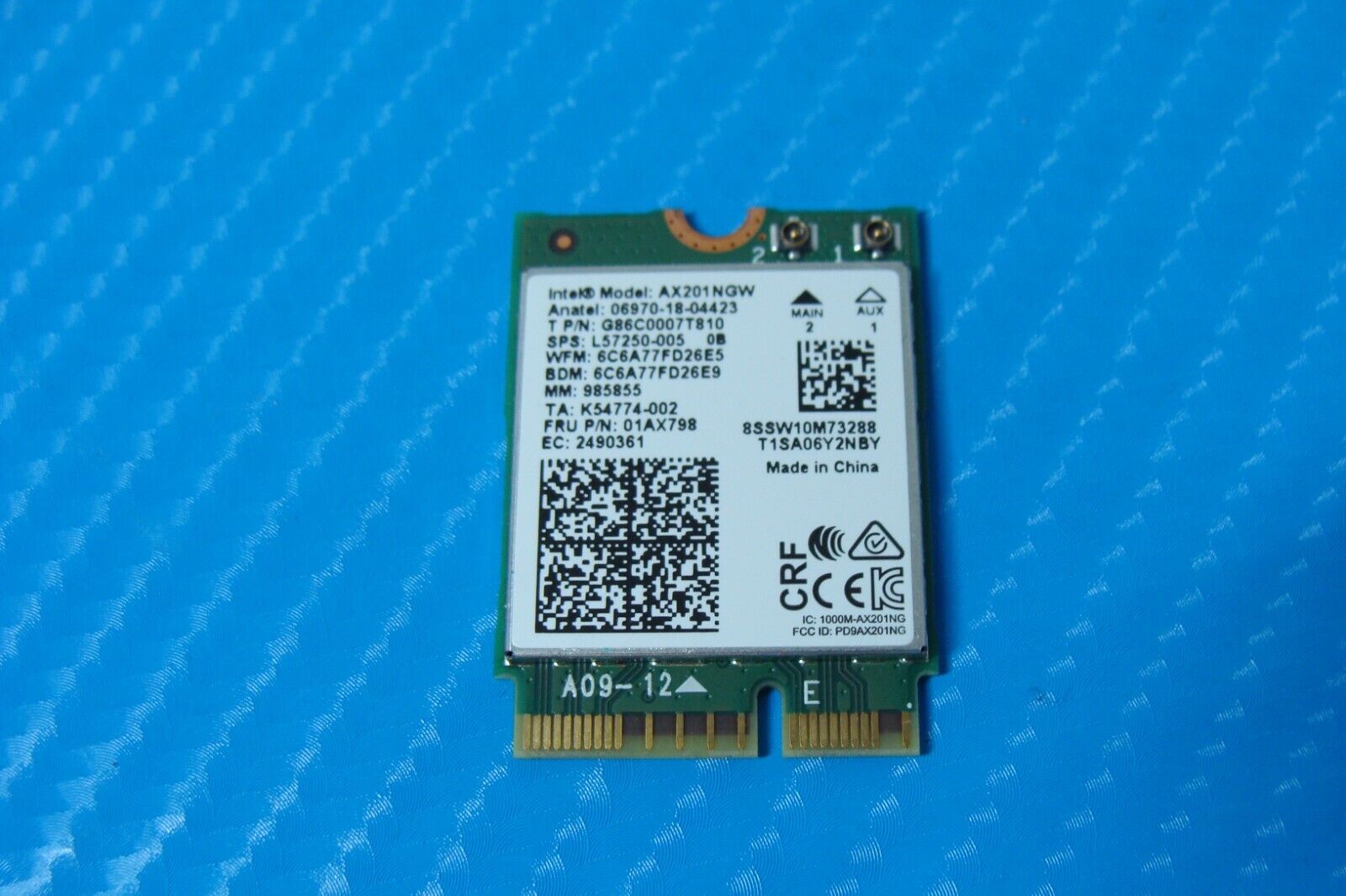 HP ProBook 15.6” 450 G7 Genuine Laptop Wireless WiFi Card AX201NGW 01AX798