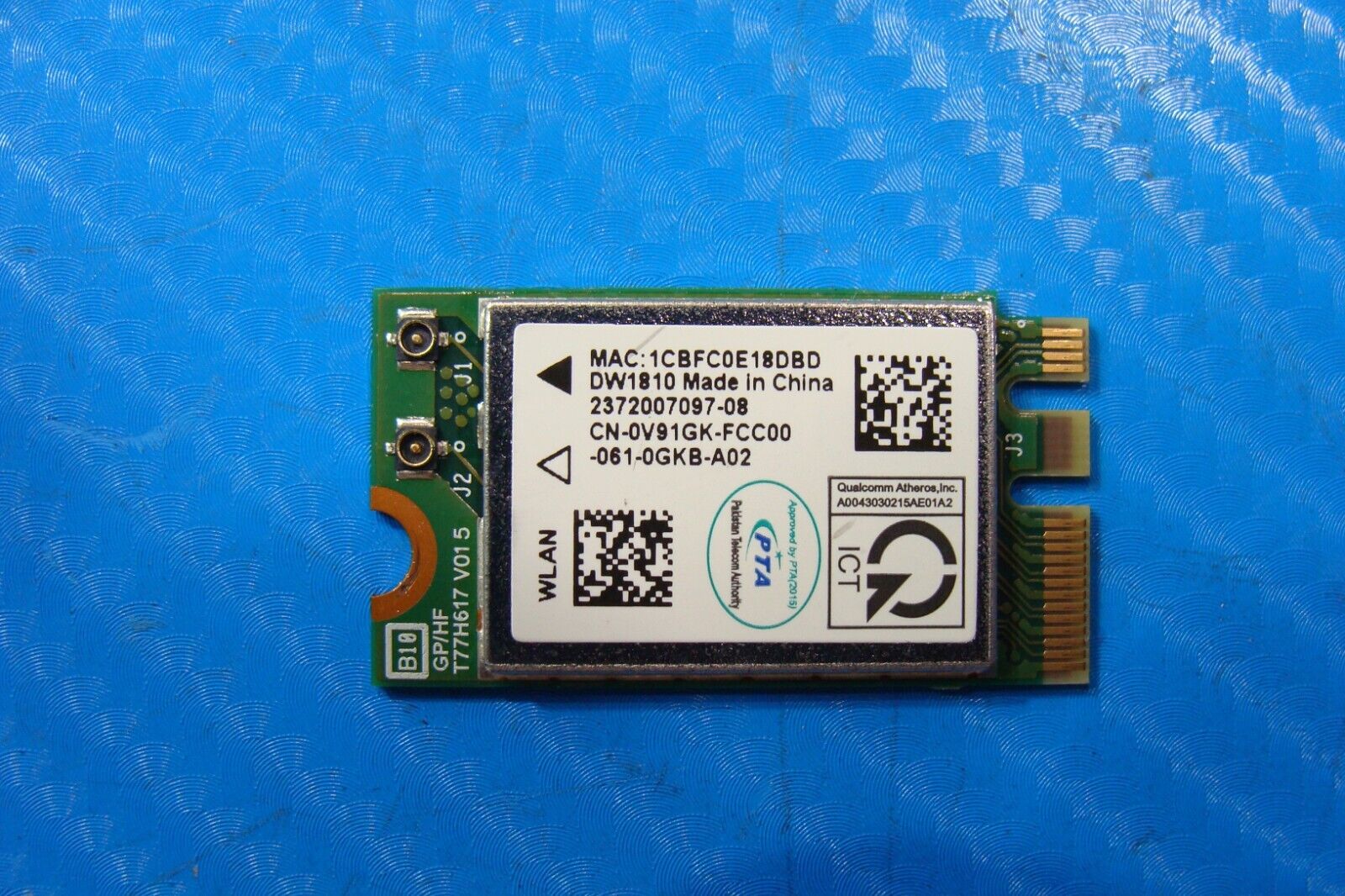 Dell Inspiron 17.3” 3793 Genuine Laptop Wireless WiFi Card QCNFA435 V91GK