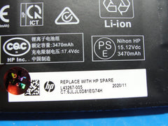 HP ENVY 17-cg1075cl 17.3" OEM Battery 15.12V 55.67Wh 3470mAh SA04XL L43267-005