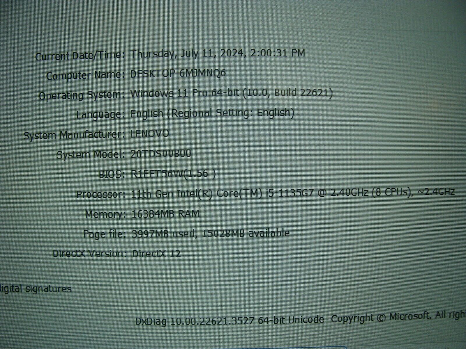 Lenovo ThinkPad E15 Gen2 Laptop 15.6