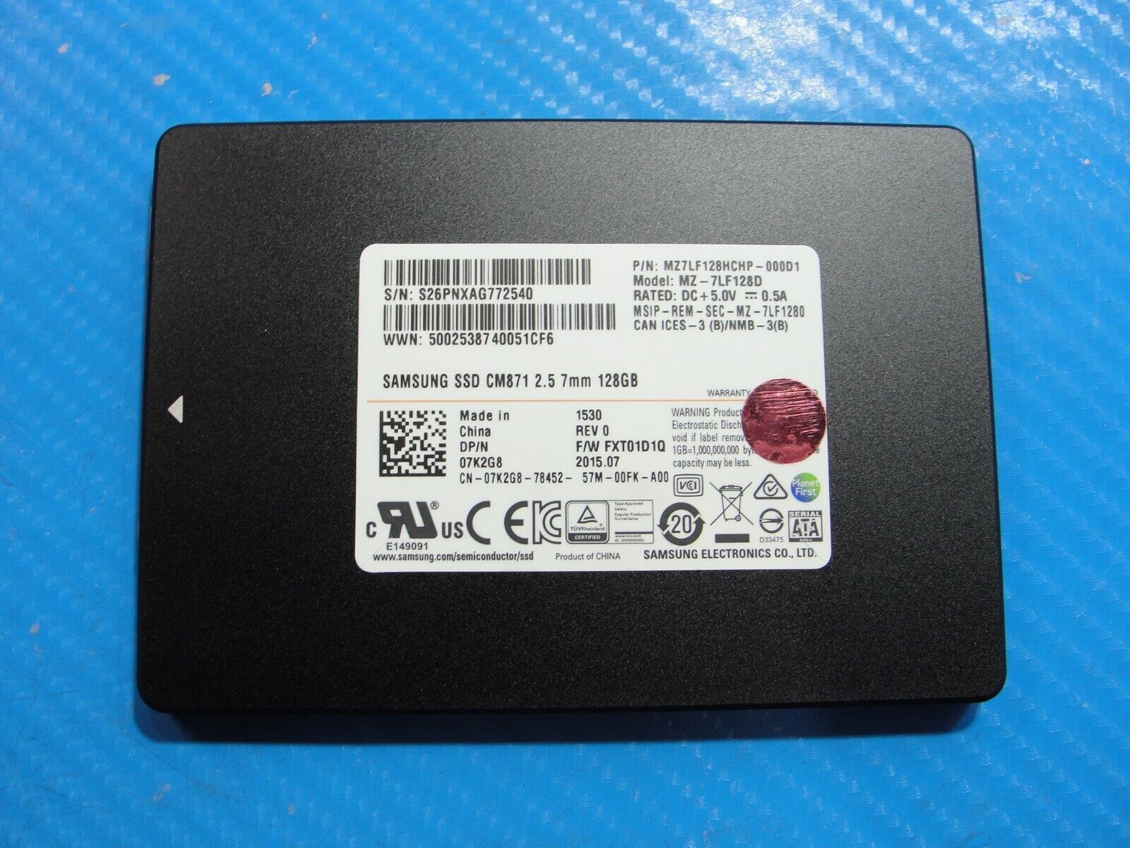 Dell 7353 Samsung 128GB SATA 2.5