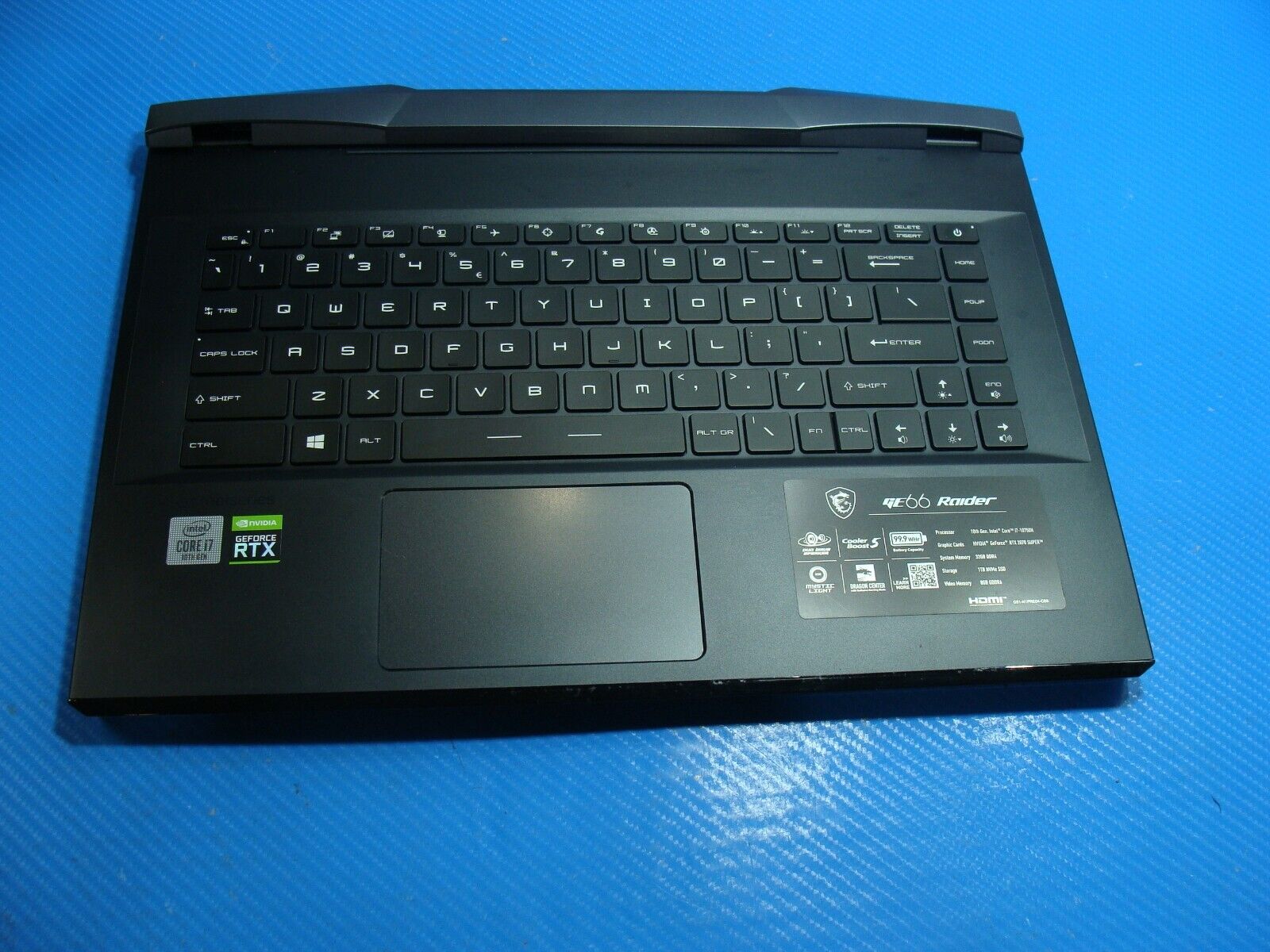 MSI GE66 Raider 10SFS 15.6