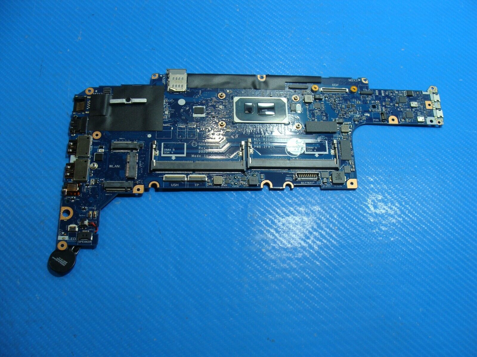 Dell Latitude 14” 5420 Intel i5-1135G7 2.4GHz Motherboard 01X1F5 2FM7C LA-K491P