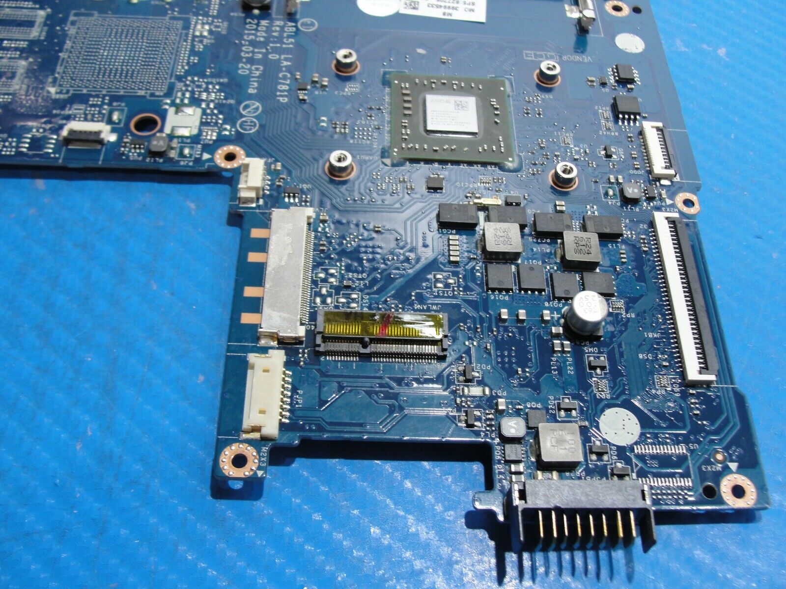 HP 15.6” 15-af131dx OEM AMD A6-5200 2.0GHz Motherboard LA-C781P 827705-501