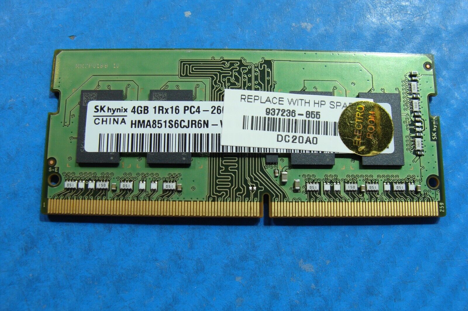 HP 15-dy1043dx SK Hynix 4GB 1Rx16 PC4-2666V SO-DIMM Memory RAM HMA851S6CJR6N-VK