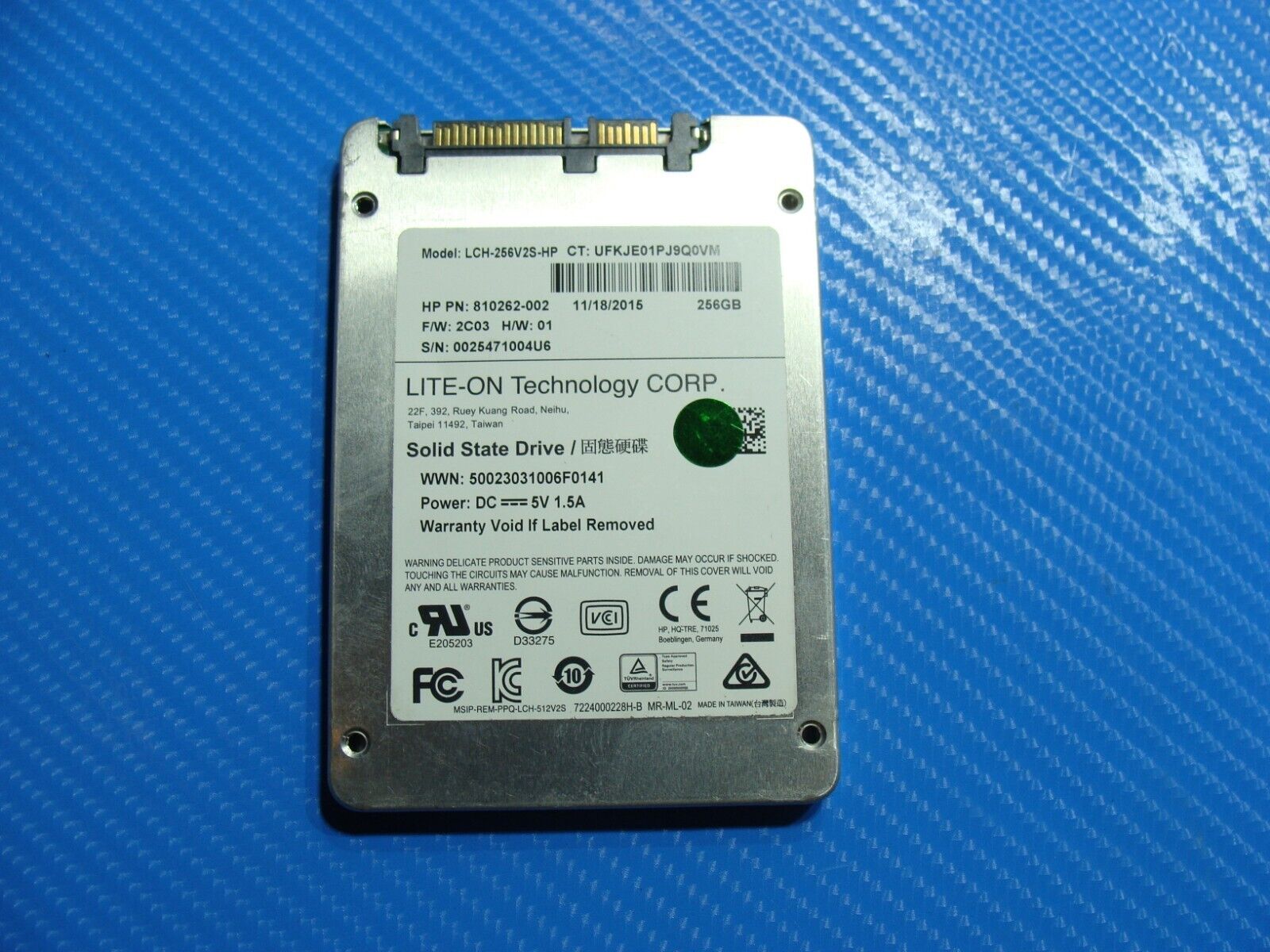 Dell Latitude 5580 Lite-on 256GB SATA 2.5