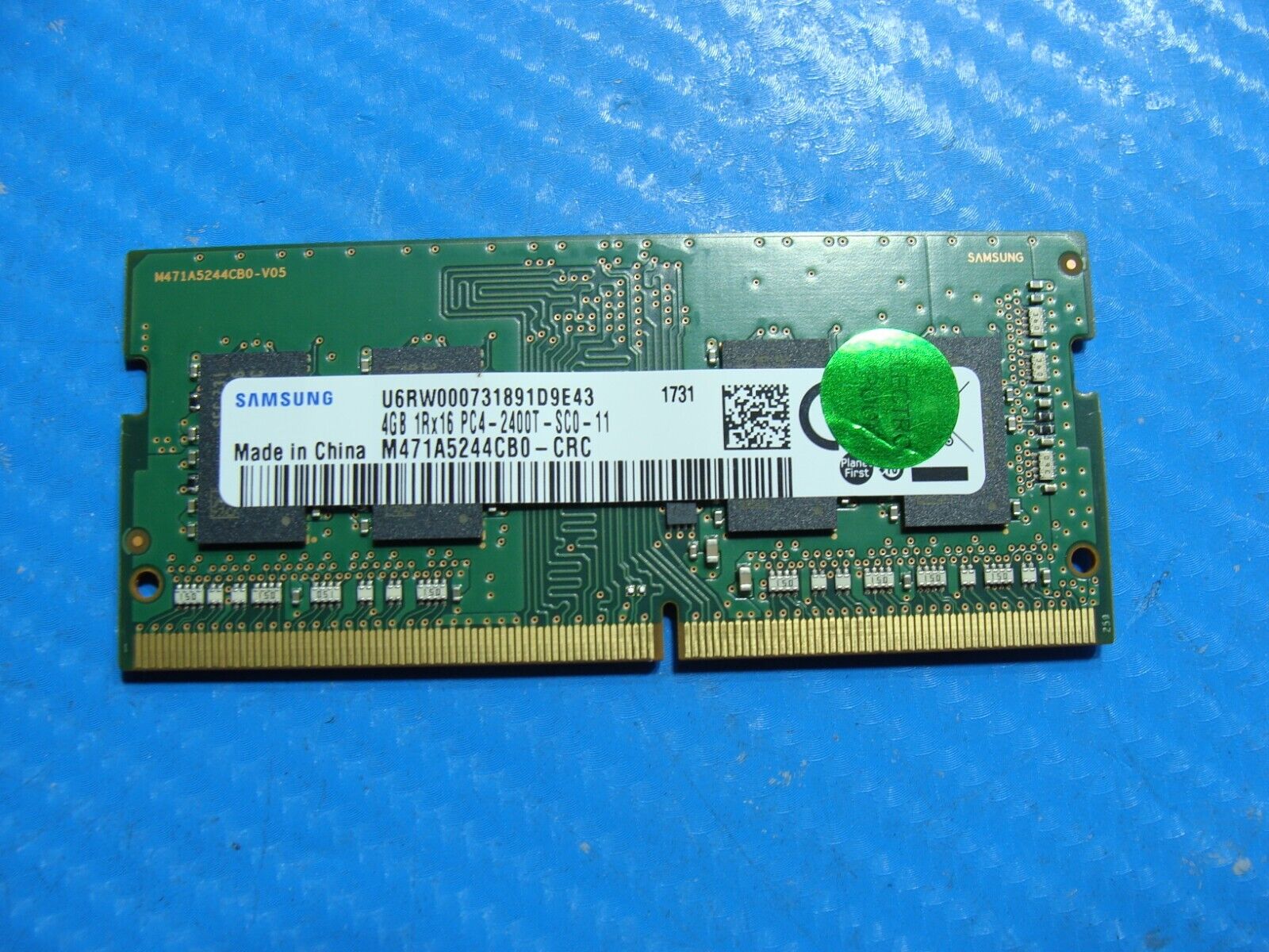 Lenovo T470s Samsung 4Gb 1Rx16 Memory Ram So-Dimm PC4-2400T M471A5244CB0-CRC